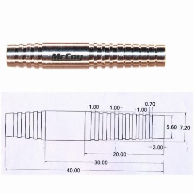 McCoy Marksman 13  Soft-Dart Barrel 18 Gr. (16,0 Gr. Barrel)
